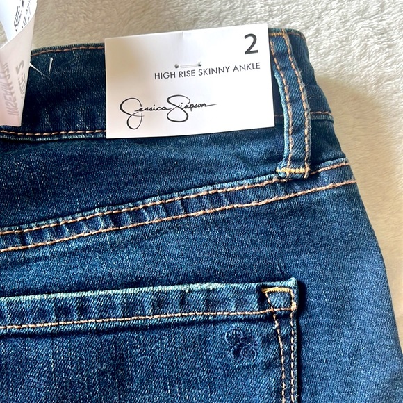 Jessica Simpson Womens High Rise Skinny Ankle - Picture 2 of 9